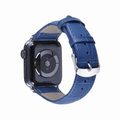 Кожаный ремешок для Apple Watch — Синий 38/40/41mm цена и информация | Аксессуары для смарт-часов и браслетов | pigu.lt