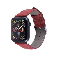 Кожаный ремешок для Apple Watch — Красный 38/40/41mm цена и информация | Аксессуары для смарт-часов и браслетов | pigu.lt