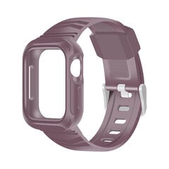 Противоударный чехол-ремешок Armour для Apple Watch — Темно-красный 44mm цена и информация | Аксессуары для смарт-часов и браслетов | pigu.lt