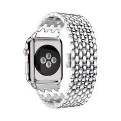 Ремешок из нержавеющей стали Waves для Apple Watch, серебристый, 42/44/45 мм цена и информация | Аксессуары для смарт-часов и браслетов | pigu.lt