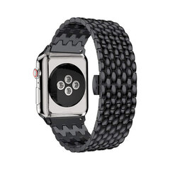 Ремешок из нержавеющей стали Waves для Apple Watch, черный, 42/44/45 мм цена и информация | Аксессуары для смарт-часов и браслетов | pigu.lt
