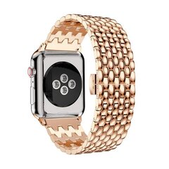 Ремешок из нержавеющей стали Waves для Apple Watch — Розовое Золото 42/44/45мм цена и информация | Аксессуары для смарт-часов и браслетов | pigu.lt