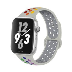 Beep Watch Band S/M Grey Rainbow kaina ir informacija | Išmaniųjų laikrodžių ir apyrankių priedai | pigu.lt