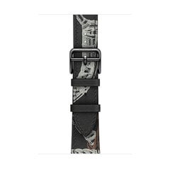 Single Tour Кожаный ремешок для Apple Watch – Black Print 38/40/41мм цена и информация | Аксессуары для смарт-часов и браслетов | pigu.lt