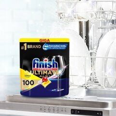 Finish таблетки для посудомоечных машин Ultimate all in one, 100 шт. цена и информация | Средства для мытья посуды | pigu.lt