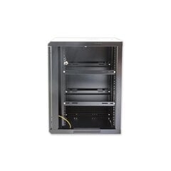 Sieninė spinta Intellinet 19"12U 600x450, stiklinės durys su spyna цена и информация | Аксессуары для компонентов | pigu.lt