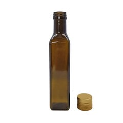 Marasca butelis ir auksinis su sriegiu kamštelis, 500 ml. kaina ir informacija | Virtuvės įrankiai | pigu.lt