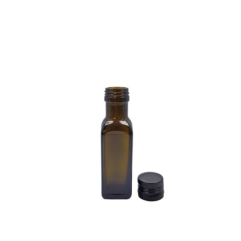 Marasca butelis ir juodas su sriegiu kamštelis, 100 ml. цена и информация | Virtuvės įrankiai | pigu.lt