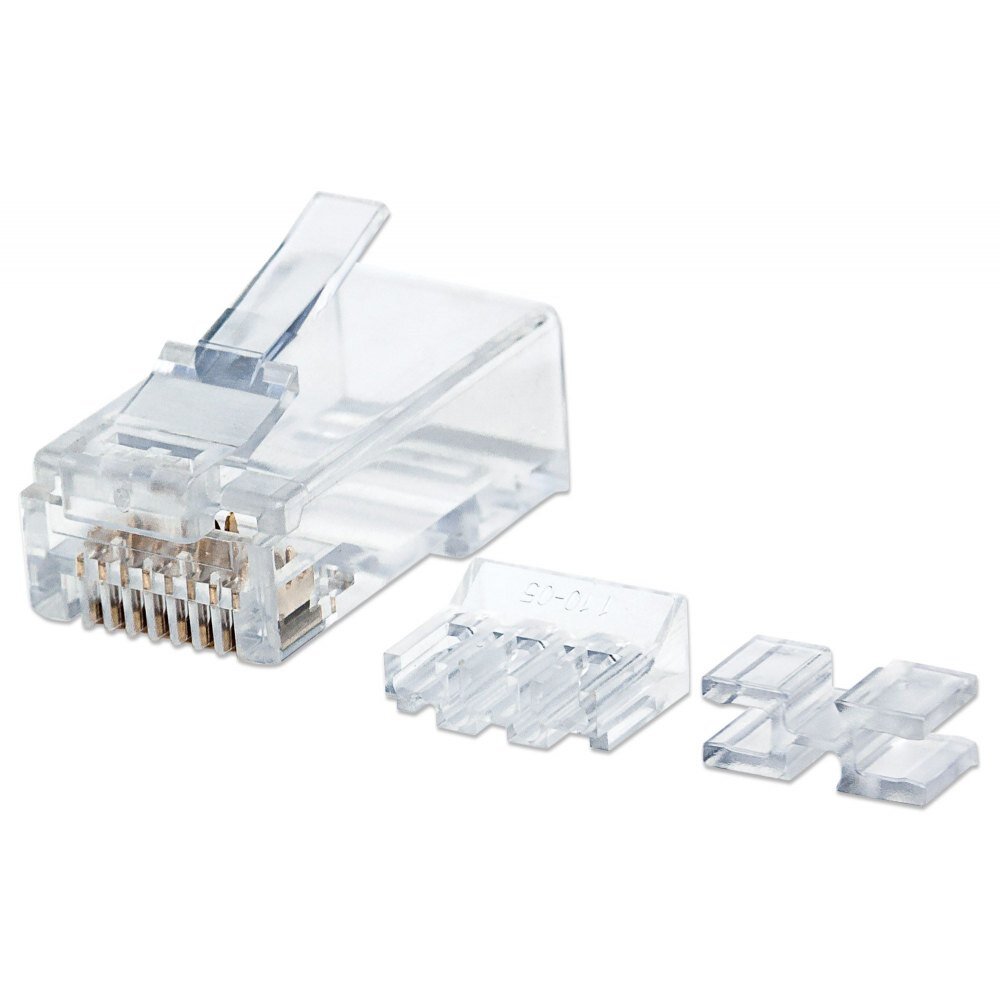 Kištukai Intellinet RJ45 8P/8C UTP Cat6a, 80 vnt. kaina ir informacija | Komponentų priedai | pigu.lt