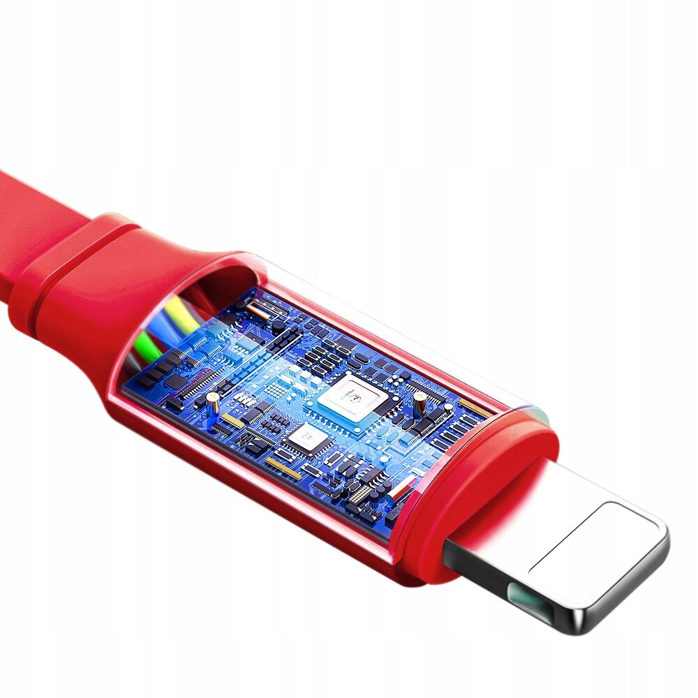 "McDodo" telefono kabelis, ištraukiamas, skirtas "Iphone", USB-C, 3-in-1, raudonas, CA-8222 цена и информация | Laidai telefonams | pigu.lt