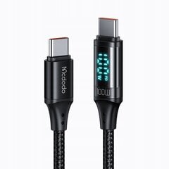 Телефонный кабель Mcdodo с дисплеем Digital PRO PD USB-C 100W 1,2 м цена и информация | Кабели для телефонов | pigu.lt