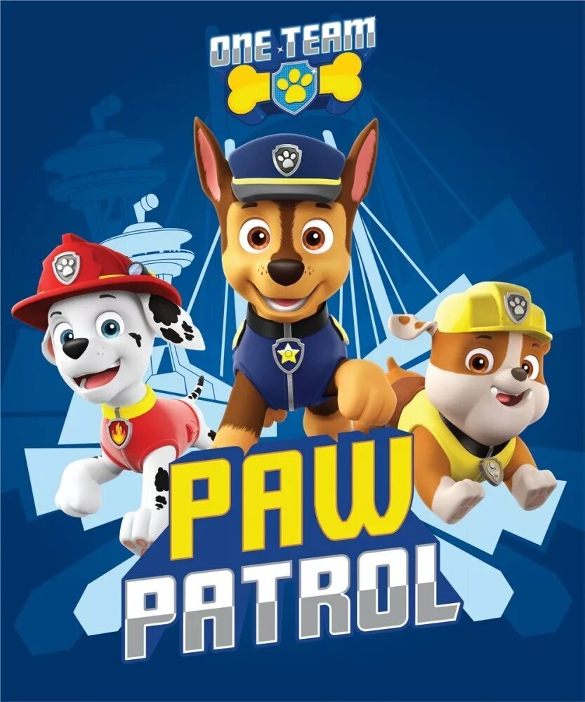 Pledas Paw Patrol Šunyčiai Patruliai, 100x140cm kaina ir informacija | Lovatiesės ir pledai | pigu.lt