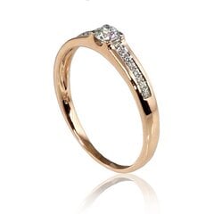 Золотое кольцо для женщин Diamond Sky Malori 4752263018112 цена и информация | Кольцо | pigu.lt