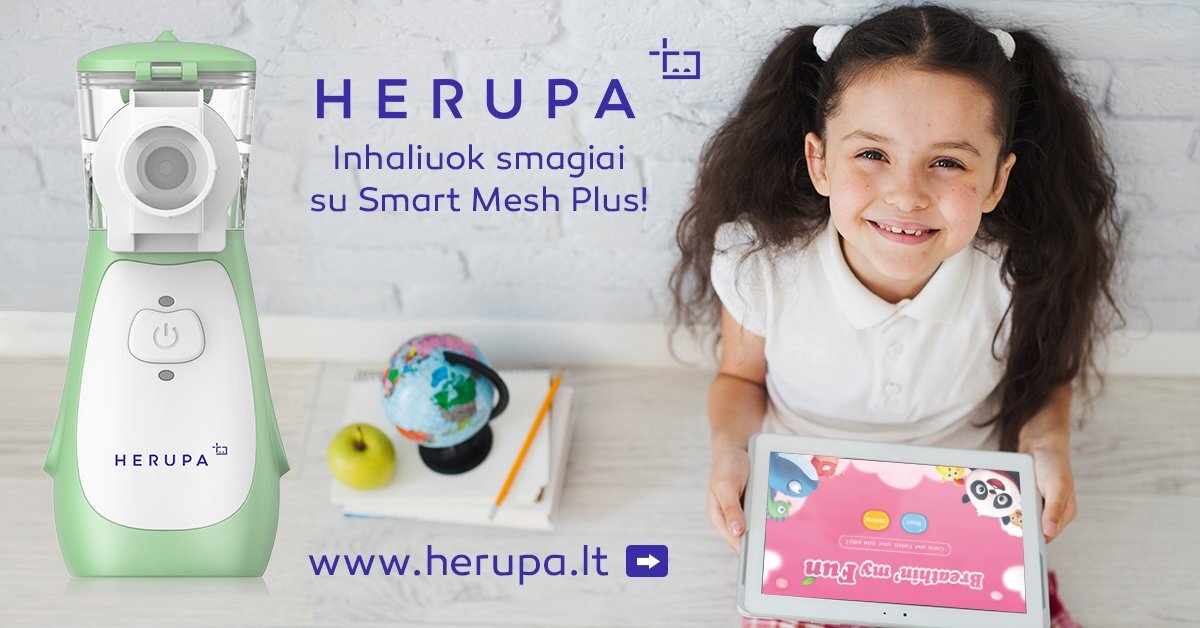 Herupa Smart Mesh Plus kaina ir informacija | Inhaliatoriai | pigu.lt