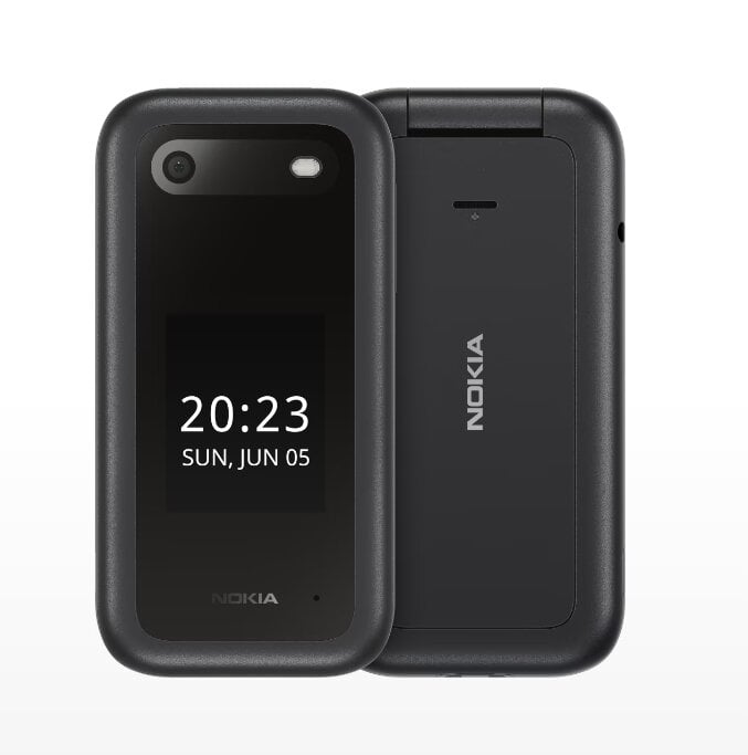 Nokia 2660 Flip 4G 1GF011GPA1A01 Black цена и информация | Mobilieji telefonai | pigu.lt