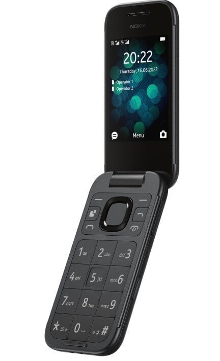 Nokia 2660 Flip 4G 1GF011GPA1A01 Black kaina ir informacija | Mobilieji telefonai | pigu.lt