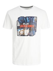 Marškinėliai vaikams Jack & Jones 12213328*02, balti kaina ir informacija | Marškinėliai berniukams | pigu.lt