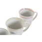 DKD Home Decor puodelis pilkas, Rusvai gelsva rožinis, žalias,Keramikos dirbinys 360 ml (4 vnt.) kaina ir informacija | Taurės, puodeliai, ąsočiai | pigu.lt
