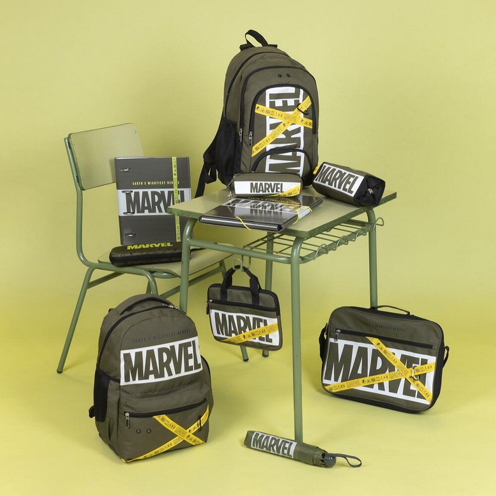 Mokyklinis krepšys Marvel Žalia (30 x 13 x 44 cm) цена и информация | Kuprinės mokyklai, sportiniai maišeliai | pigu.lt