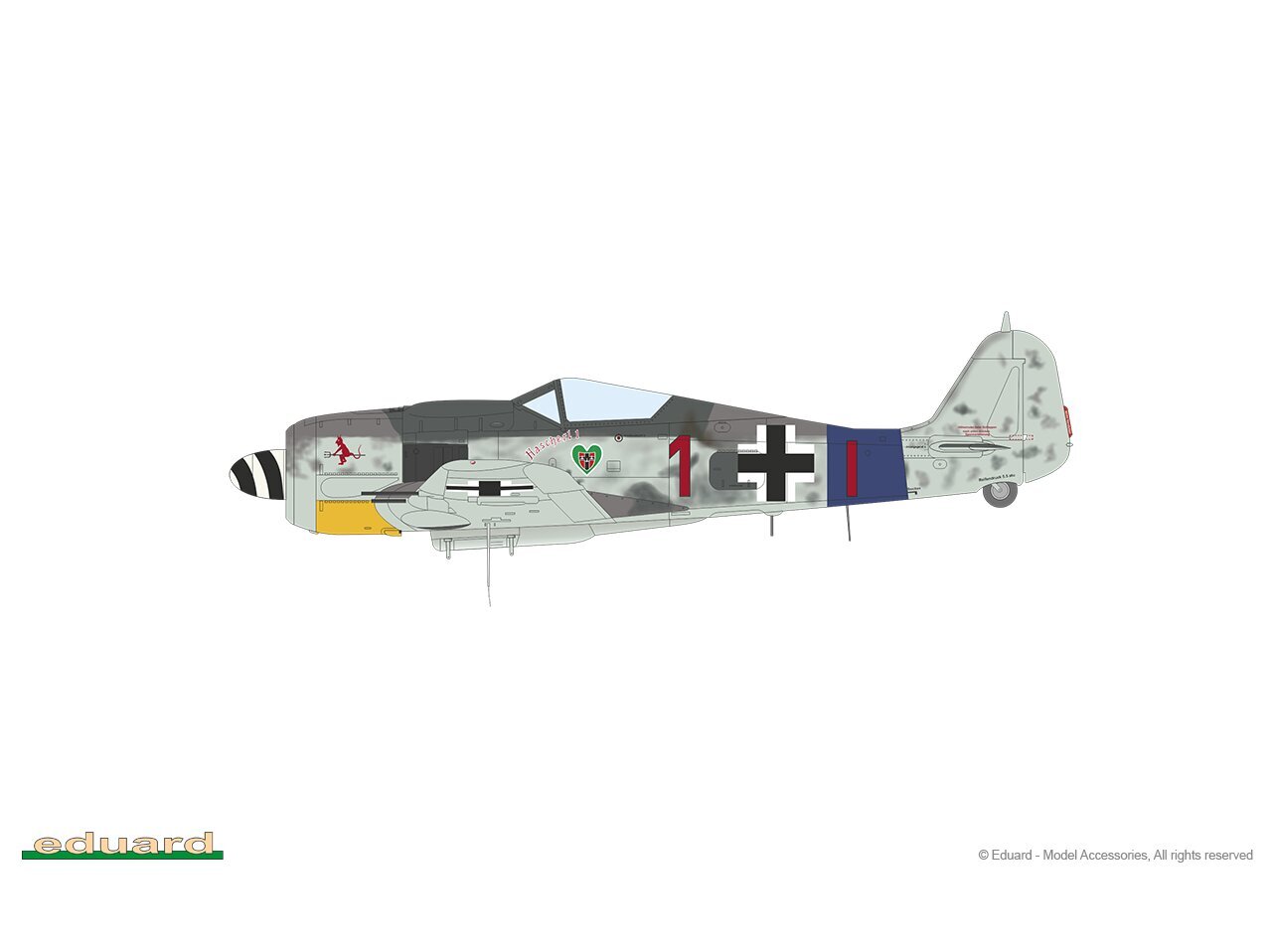 Konstruktorius Eduard - Fw 190A-8 standard wings Weekend edition, 1/72, 7463 kaina ir informacija | Konstruktoriai ir kaladėlės | pigu.lt