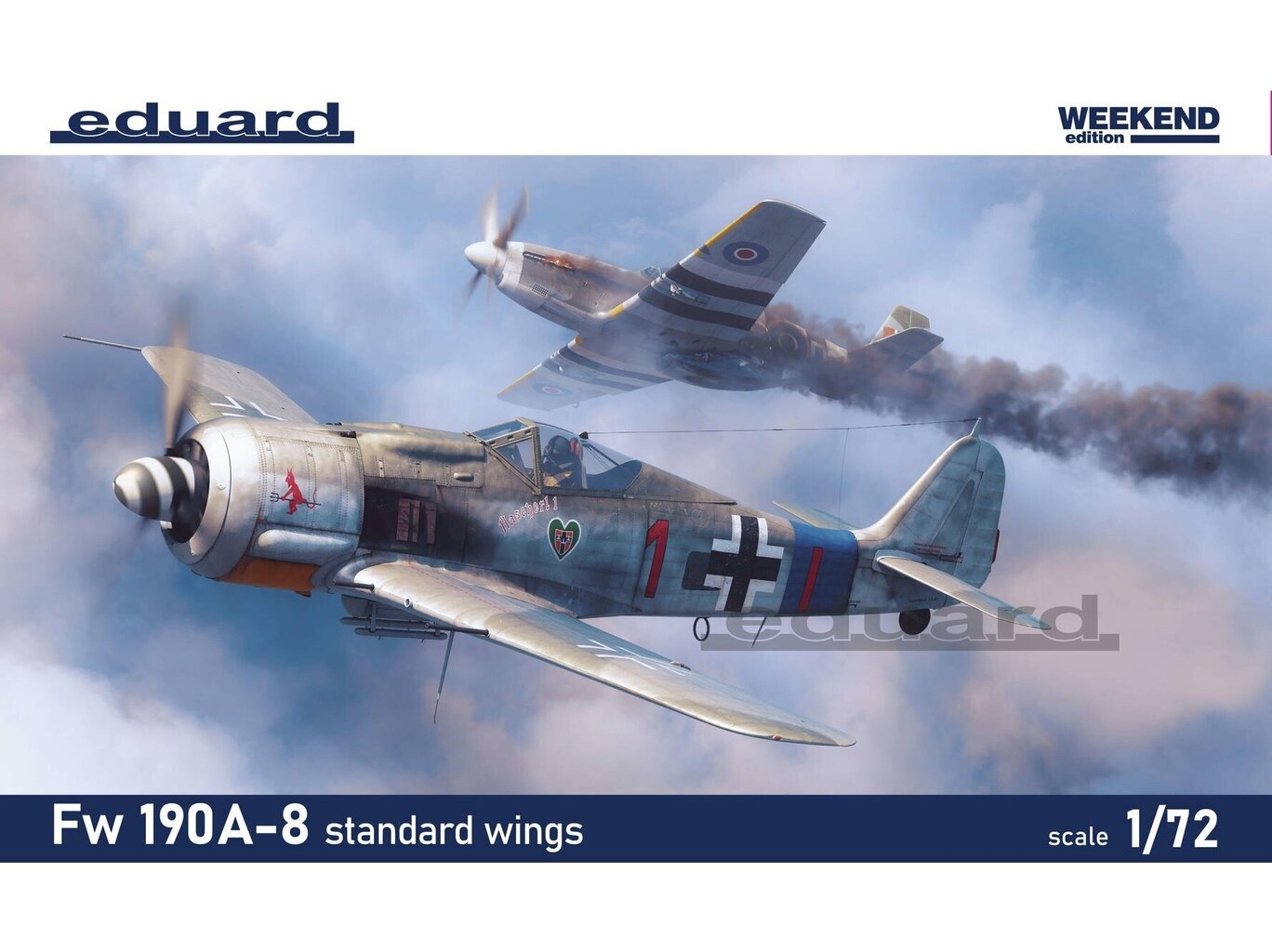 Konstruktorius Eduard - Fw 190A-8 standard wings Weekend edition, 1/72, 7463 kaina ir informacija | Konstruktoriai ir kaladėlės | pigu.lt