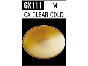 Akriliniai dažai Mr.Hobby Mr.Metallic color GX Clear Gold, 18 ml, GX-111 kaina ir informacija | Piešimo, tapybos, lipdymo reikmenys | pigu.lt