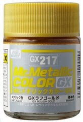 Акриловая краска Mr.Hobby - Mr.Color GX Metal Rough Gold, 18 ml, GX-217 цена и информация | Принадлежности для рисования, лепки | pigu.lt