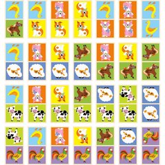 Деревянная игра в домино - животные цена и информация | Игрушки для малышей | pigu.lt