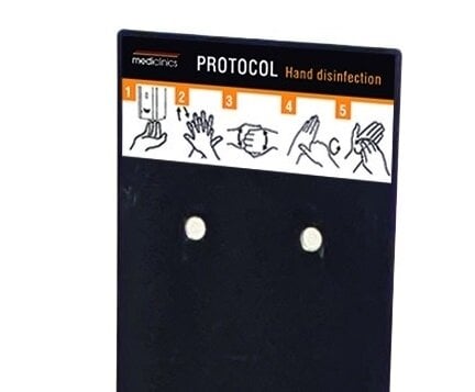 Stovas rankų dezinfekcijai Mecilinics Black HGPT0020B kaina ir informacija | Apsauginės sienelės, dezinfekcinės stotelės | pigu.lt