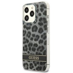 Guess Case GUHCP13LHSLEOK skirtas iPhone 13 Pro / 13 6,1, pilkas kaina ir informacija | Telefono dėklai | pigu.lt