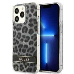 Guess Case GUHCP13LHSLEOK skirtas iPhone 13 Pro / 13 6,1, pilkas kaina ir informacija | Telefono dėklai | pigu.lt