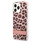 Guess GUHCP13LHSLEOP skirtas iPhone 13 Pro / 13 6,1", rožinis kaina ir informacija | Telefono dėklai | pigu.lt