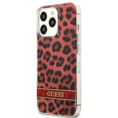 Guess Case GUHCP13LHSLEOR skirtas iPhone 13 Pro / 13 6,1", raudonas kaina ir informacija | Telefono dėklai | pigu.lt