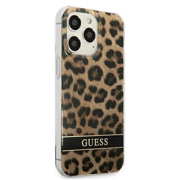 Dėklas Guess skirtas iPhone 13 Pro / 13 6,1", ruda kaina ir informacija | Telefono dėklai | pigu.lt