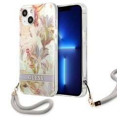 Guess Case GUHCP13SHFLSU iPhone 13 mini 5,4", violetinis kaina ir informacija | Telefono dėklai | pigu.lt