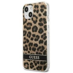 Guess GUHCP13SHSLEOW skirtas iPhone 13 mini 5,4", rudas kaina ir informacija | Telefono dėklai | pigu.lt