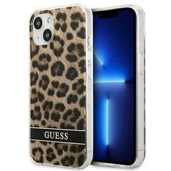 Guess GUHCP13SHSLEOW skirtas iPhone 13 mini 5,4", rudas kaina ir informacija | Telefono dėklai | pigu.lt