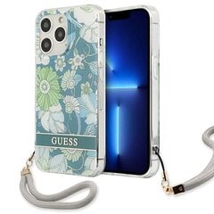 Guess Case GUHCP13XHFLSN iPhone 13 Pro Max 6,7, žalias kaina ir informacija | Telefono dėklai | pigu.lt