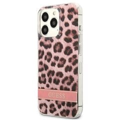 Guess Case GUHCP13XHSLEOP iPhone 13 Pro Max, rožinis kaina ir informacija | Telefono dėklai | pigu.lt