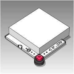 Universalus kampainis BMI WINKELSTAR (60 x 80 cm) kaina ir informacija | Mechaniniai įrankiai | pigu.lt