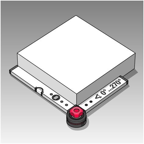 Universalus kampainis BMI WINKELSTAR (60 x 120 cm) kaina ir informacija | Mechaniniai įrankiai | pigu.lt