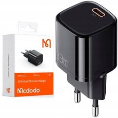 MCDODO NANO GaN USB-C PD QC FAST CHARGER - 33 Вт цена и информация | Зарядные устройства для телефонов | pigu.lt