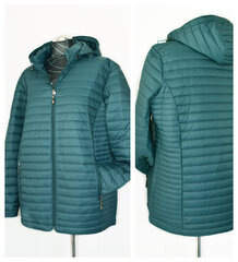 Куртка для женщин Luiza, больших размеров, зеленая цена и информация | Женские куртки | pigu.lt