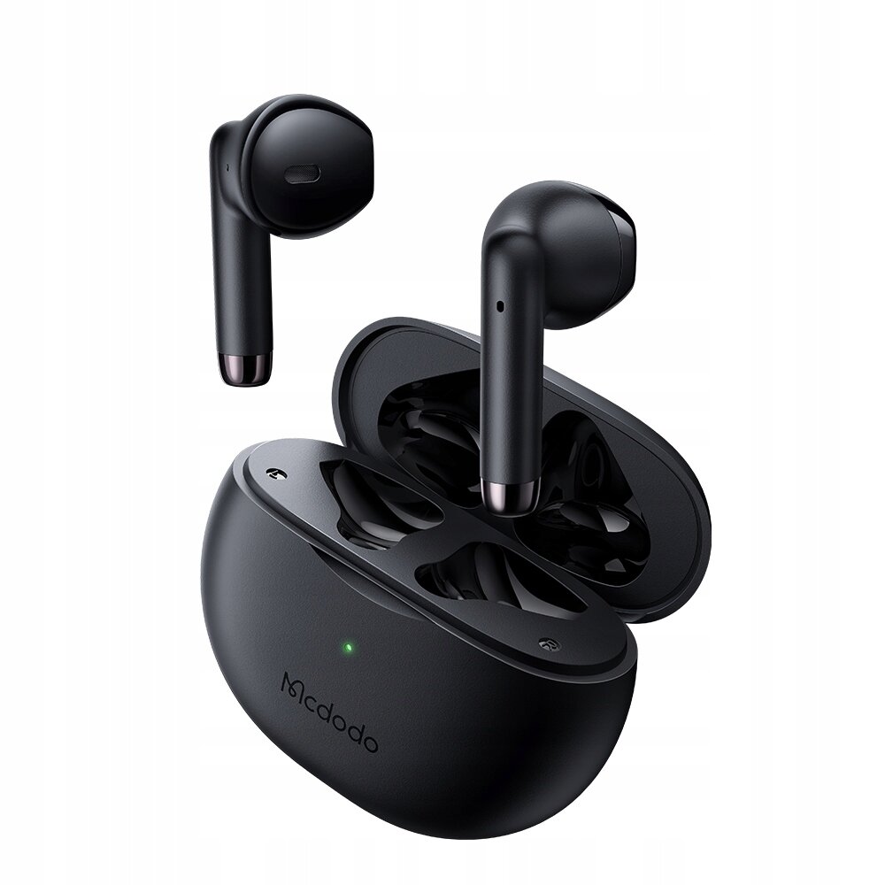 "Mcdodo" telefono ausinės, belaidės, į ausis, su "Bluetooth 5" dėklu, juodos spalvos kaina ir informacija | Ausinės | pigu.lt