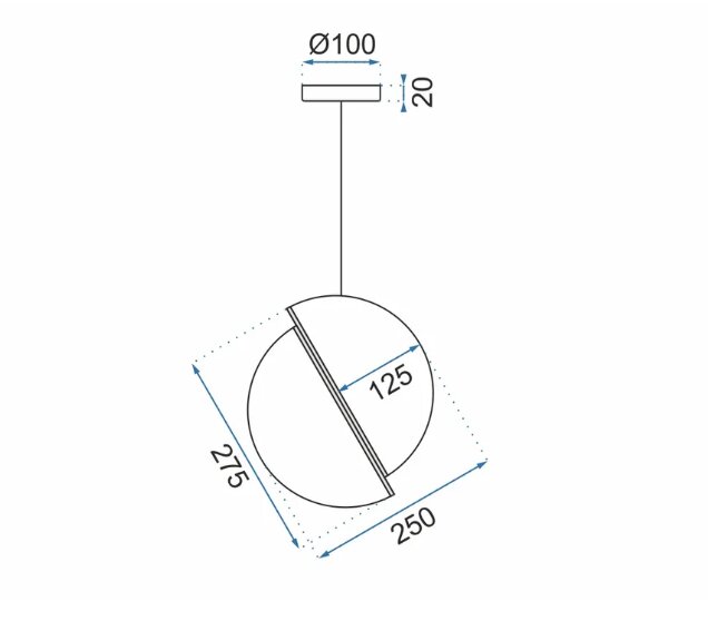 Akrilo pakabinamas lubų šviestuvas White Gold Ball APP481-1CP цена и информация | Pakabinami šviestuvai | pigu.lt