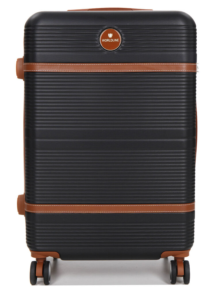 Didelis kelioninis lagaminas Airtex, juodas, 629/L kaina ir informacija | Lagaminai, kelioniniai krepšiai | pigu.lt