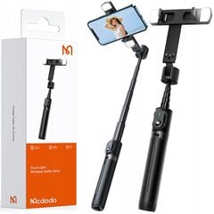 Mcdodo Double Shot selfie stick tripod bluetooth tripod black цена и информация | Аксессуары для телефонов | pigu.lt