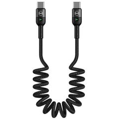 Телефонный кабель Mcdodo omega PD, spring fast LED, USB Type-C , чёрный, 1,8 м цена и информация | Кабели для телефонов | pigu.lt