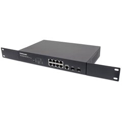 Jungiklis Intellinet 8x 10/100/1000 Mb/s RJ45 PoE+, 2x slot Gigabit SFP цена и информация | Коммутаторы (Switch) | pigu.lt