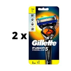 Skustuvas Gillette fusion Proglide Flexball Manual 2 galv. x 2 vnt. kaina ir informacija | Skutimosi priemonės ir kosmetika | pigu.lt